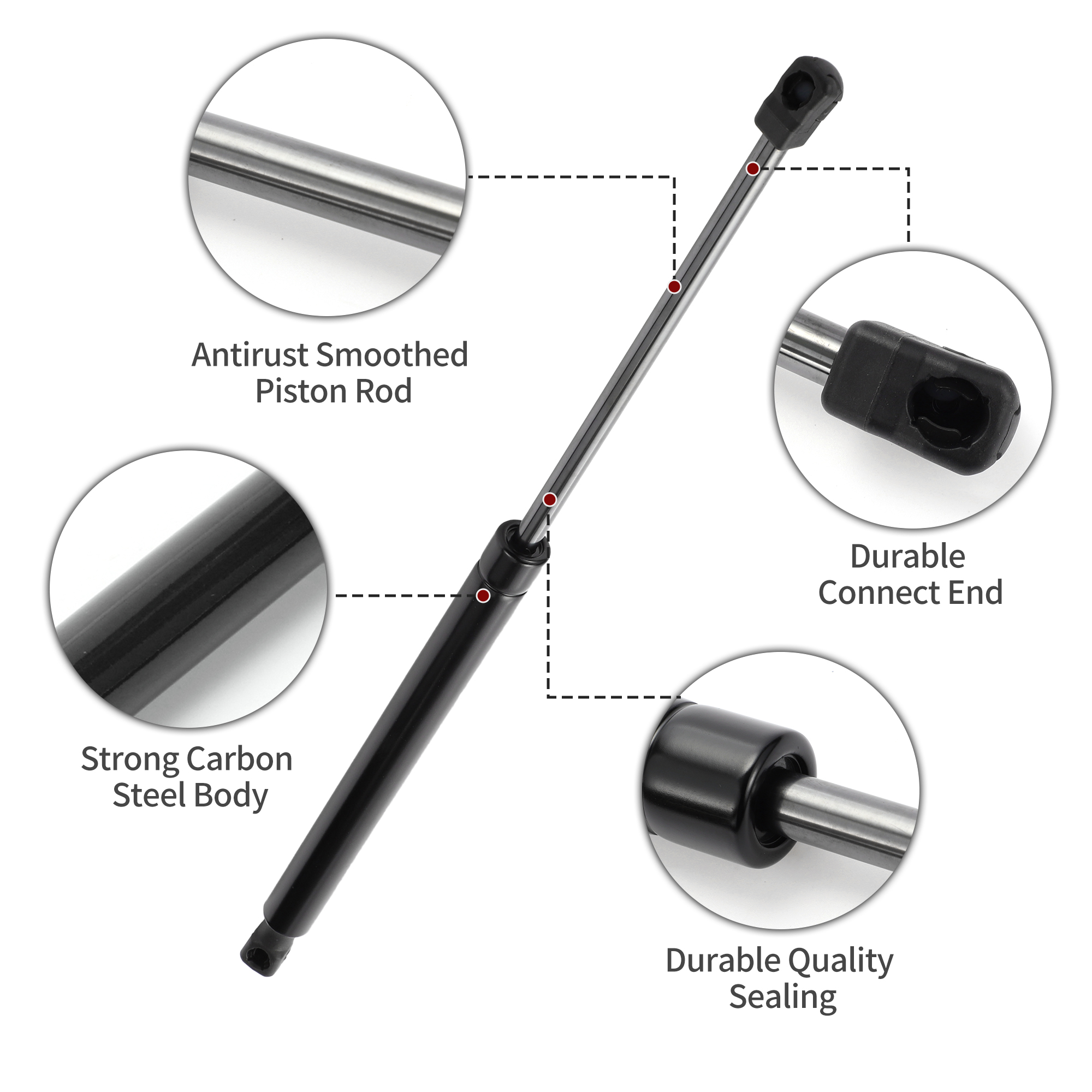 Unique Bargains 2Pcs Rear Hatch Lift Supports Gas Struts for Hyundai Tucson 2010-2015