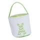 thumbnail image 5 of Canasta de Pascua de lona, ​​adorable, bolsa de conejo, bolsa para huevos de Pascua Verde, 5 of 9