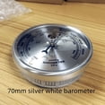 thumbnail image 2 of Caja vacía de carcasa de aluminio Barómetro Barómetro Plata tiene la misma especificación termómetro higrómetro horario plata blanco, 2 of 6