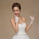 thumbnail image 2 of FELTECHELECTR 1 par de delicados guantes de boda, elegantes guantes de encaje, guantes para vestido de novia, accesorios de boda para mujeres (blanco), 2 of 6