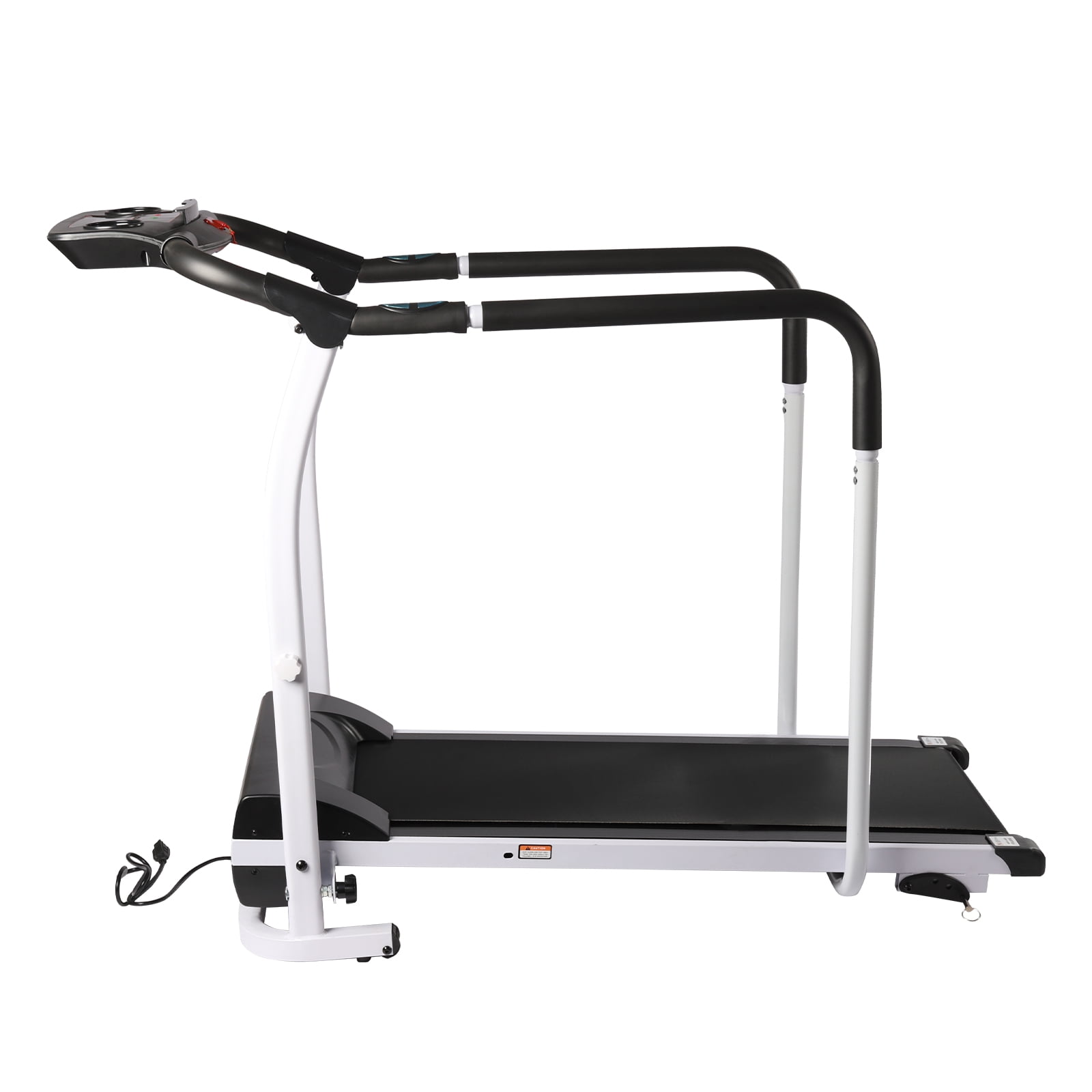 Wildnix Home Gym Equipment – 1.0HP Motor Treadmill, Adjustable Speed (0.3-3.7 MPH), Anti-Slip PVC Running Belt, Safety Handrails, Foldable Design, Ideal for Cardio Training and Easy Storage