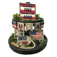 thumbnail image 2 of July 4th Patriotic Tiered Tray Decor Set Stars and Stripes Wood Signs Veterans Day Tiered Tray Ornaments Farmhouse Rustic Wood Sign Memorial Day Decorations for Independence Day Decor, 2 of 7