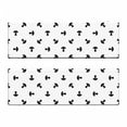 thumbnail image 2 of Mushroom Bench Cushion Set of 2, Modern Birch Mushrooms in Black Color Porcini Fungus Simplistic Design, Standard Size Foam Pad and Decorative Cover, Black White, by Ambesonne, 2 of 4
