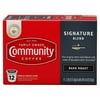Community Coffee Signature Blend Dark Roast, Single Serve Coffee Pods 0.39oz x 12 Each