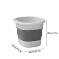 thumbnail image 3 of Vrorvz Portable Foldable Foot Bath Bucket with Heat Retention and Non Slip Bottom for Home and Office Use Easy Storage and Cleaning Silica Gel Material 15.7x13.7x11in, 3 of 5