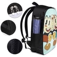 thumbnail image 4 of Cartoon Cuphead Mugman Laptop Backpack Daypack School Student Bookbag Satchel Rucksack Shoulders Travel Bag With USB Headphone Charging Port, 4 of 8