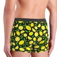 thumbnail image 4 of Men's Boxer Briefs, cute Lemon yellow Soft Comfy Mens Underwear Boxer Briefs Breathable With Widen Waist, 4 of 7