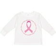 thumbnail image 3 of Inktastic Fight Against Breast Cancer Girls Long Sleeve Toddler T-Shirt, 3 of 5