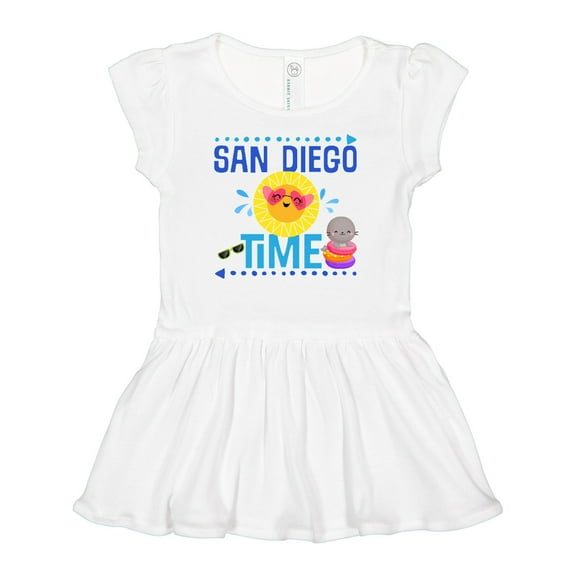 Inktastic San Diego Vacation Cute Beach Girls Baby Dress