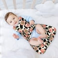 Salouo Strawberries And Cow Skin Print Baby Sleep Sack Wearable Blanket