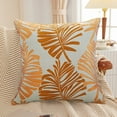 thumbnail image 2 of Summer Tropical Leaves Pillow Covers 18x18in Palm Leaf Decorative Outdoor Throw Pillow Cases Cushion Cover for Sofa Couch Bed, 2 of 2