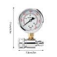 thumbnail image 2 of Pressure Washer Gauge, 3/8" Quick Connect, 6000 PSI Heavy Duty Power Washer Pressure Meter for Testing Water Pressure, 2 of 7