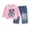 A10 Pink, variant on YEPGAR Infant Girls Suits Long Sleeve Printed Top Casual Pants Matching Outfit Autumn Cute Style Toddler Daily Sweatsuit (Pink, 4-5 Years)