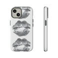 thumbnail image 2 of Trendy Y2K Kiss iPhone Case – Tough Glossy Aesthetic Phone Cover with Cool Retro Graphic Design, Protective Case for iPhone 16/15/14/13/12/11 Pro Max, 2 of 5