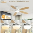thumbnail image 2 of Sofucor 52-Inch Modern Ceiling Fan with LED Light and Remote, 2 of 8