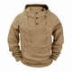 thumbnail image 1 of pstuiky camisa de manga larga para hombre, Sudadera con capucha y manga larga para hombre, estilo informal, deportiva, con cordón y bolsillos, de color liso y a la moda camisetas de hombre m, 1 of 5