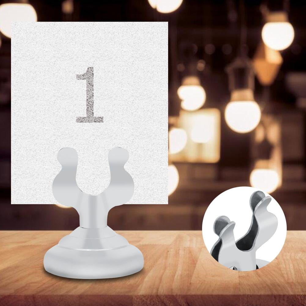 OTVIAP UThreaded Stainless Steel Table Signage Clips Menu Plates