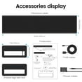 thumbnail image 2 of Dual Monitor Stand Riser with 4 USB 3.0 Hub Ports, Aluminum Strong&amp;Sturdy for Computer, TV, PC, Printer, Multi Media Speaker-Multifunctional Desktop Organizer, 2 of 7