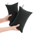 thumbnail image 1 of HAOAN Ntbay 2 Pack Microfiber Soft Tiny Pillows  Machine Washable Travel Pillows  11” x 7”  Light Gray, 1 of 5