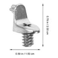 thumbnail image 2 of Minkissy 10pcs Shelf Pins Silver Thick Design for Cabinet Partitions, 2 of 6