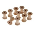 thumbnail image 4 of yotijay Wooden Empty Sewing Bobbins Spools Sewing Thread Ribbon Holder 28x21mm, 4 of 5