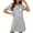 Gray, variant on Royisotas Nightgowns for Women Green CrewNeck Pajamas Casual ShortSleeve Plus Size Womens Night Gowns