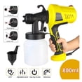 thumbnail image 3 of 800ml Easy Spraying Electric Spray Gun Power Tools 500W Household Paint Sprayer Flow Control Airbrush Spray Gun ,Easy to Use, 3 of 7