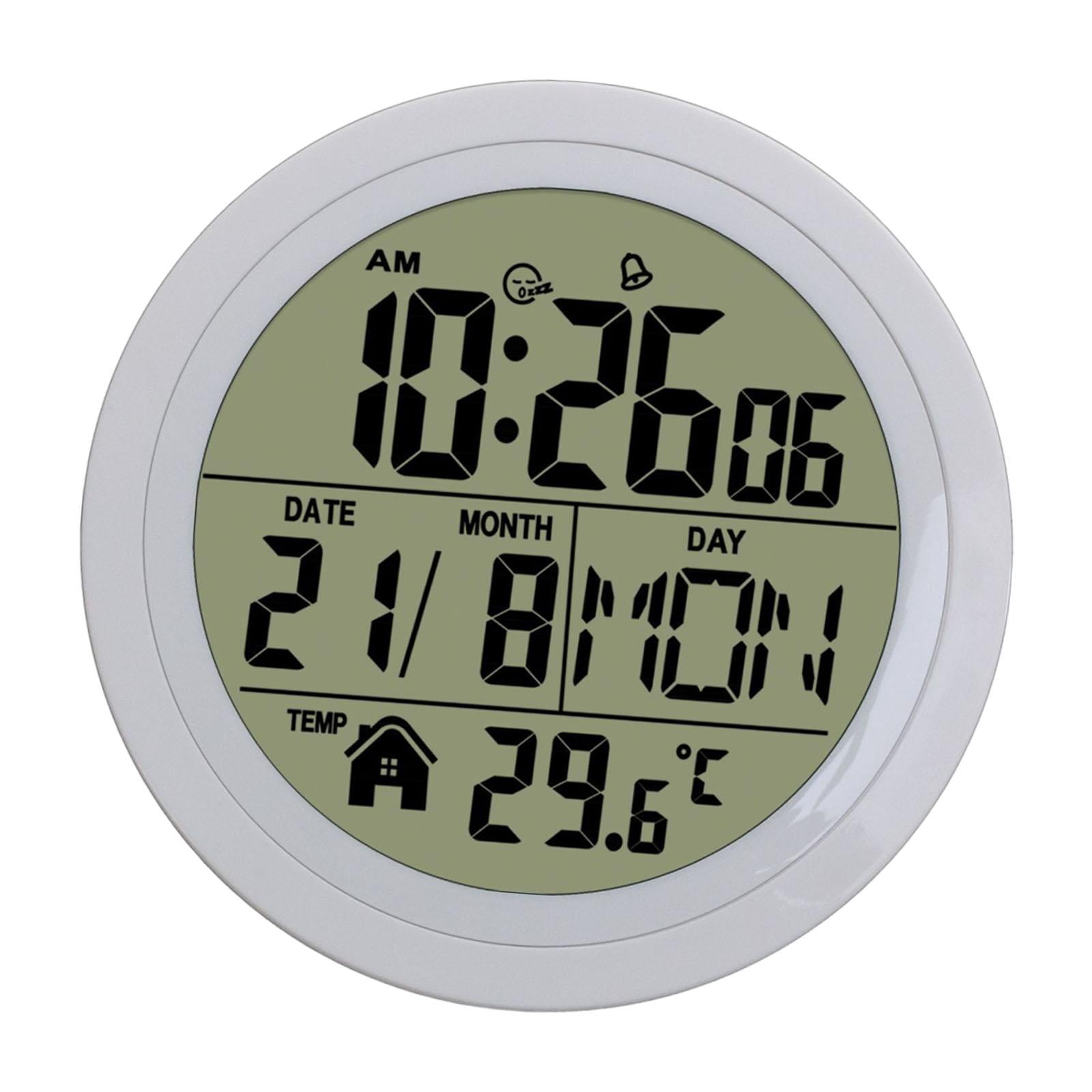 Mainstays Digital Atomic Calendar Clock with Temperature, Alarm