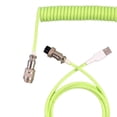 thumbnail image 4 of de cable espiral de resorte en espiral de carga con conector de metal a USB jinwen  Cable espiral enrollado, 4 of 5