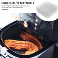 thumbnail image 3 of 3 Pack Stackable Air Fryer Racks Rectangle French Fry Baking Basket Tray Stainless Steel Dehydration Rack Compatible with Dual Air Fryer, 3 of 7