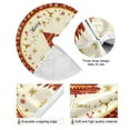thumbnail image 2 of Ryvnso Christmas Tree Skirt Retro Christmas Tree Xmas Tree Skirts Ornament Home Decorations 35.4", 2 of 6