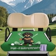 thumbnail image 3 of Yuyamidu Funny Dachshund Golf Cart Seat Covers Golf Print Club Car Seat Covers for Golf Carts for 2-Person Seats Heavy Duty Sun Resistant Accessories Protect Your Golf Cart, Green, 3 of 7