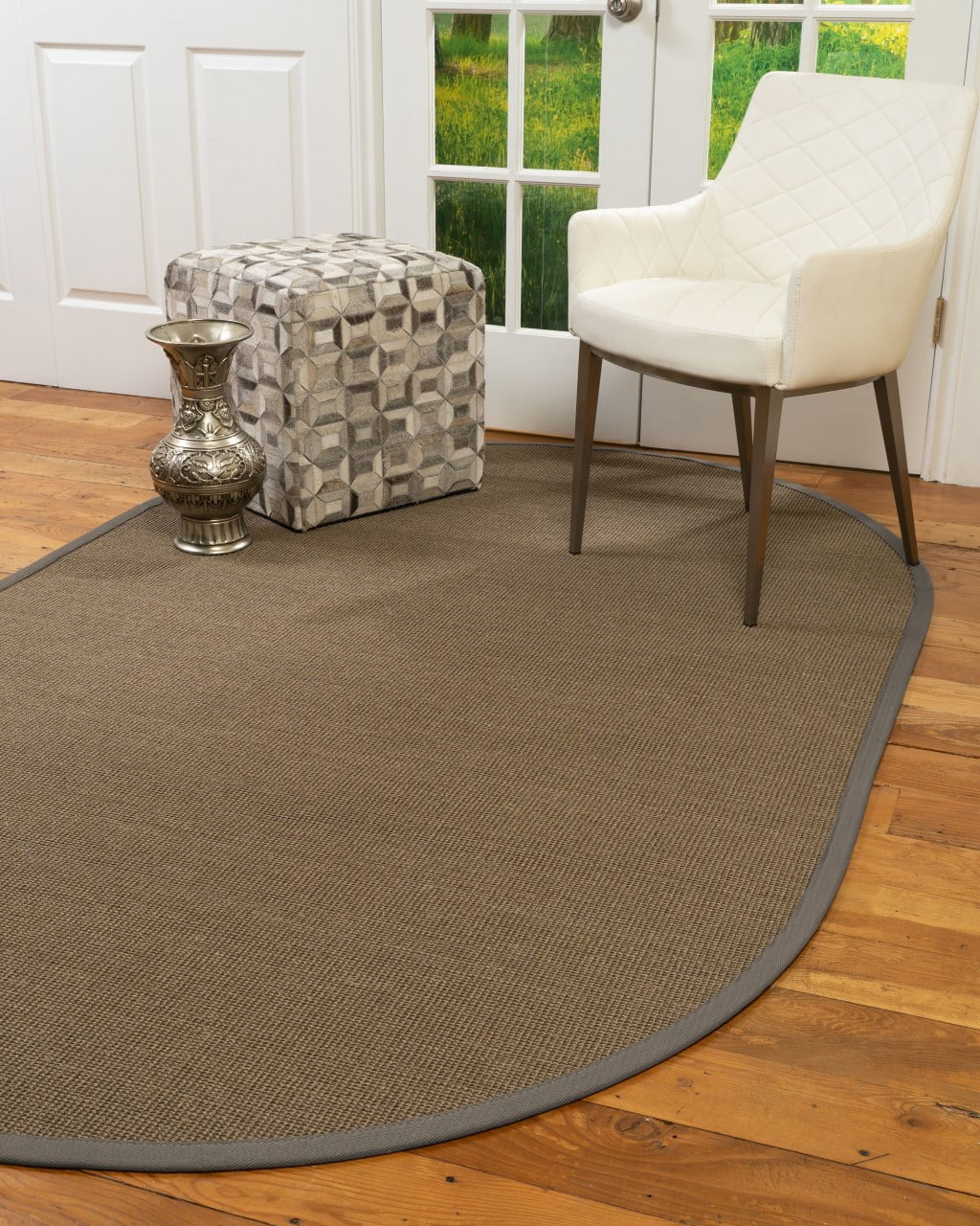 Natural Area Rugs Dalton Custom Sisal Rug, 6' x 9', Oval ...