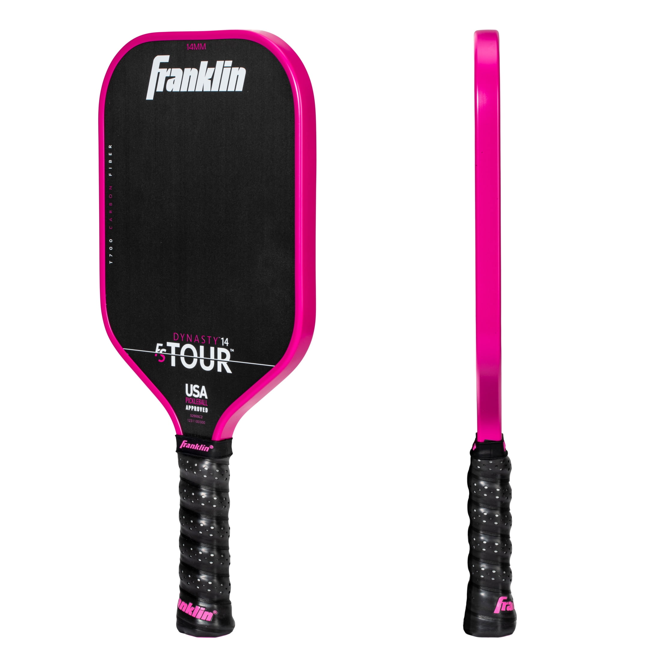Franklin FS Tour 14mm ハイグレード カーボンパドル ピンク Franklin Sports Pro Pickleball Paddles - FS Tour Series