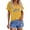 C-Yellow356, variant on DHFJKG Womens Short Sleeve T Shirt Casual Dragonfly Print V Neck Loose Fit Graphic Tee Summer Daily Wear Versatile Tops
