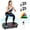 type2-Black with LED, variant on Vibration Plate with the built-in LED light strip, Full Body Shaker Platform for Home Exercise, Vibration Board with 5 Pull Ropes