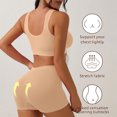 thumbnail image 6 of Womens Two Piece Workout Sets Sports Bra High Waisted Biker Shorts Gym Set Outfits, 6 of 9