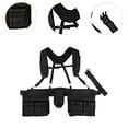 thumbnail image 5 of colaxi Tool Belt with Suspenders Tool Organizer for Plumbing Woodworker Black Red, 5 of 9