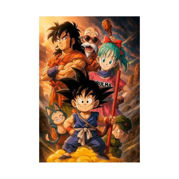 5D DIY Dragon Ball Diamond Painting Kit, Round Acrylic Diamond Artwork for Home Decoration, or Gift.
