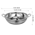 thumbnail image 3 of HLONK Hot Pot with Divider Stainless Steel Hot Pot Divided Hot Pot Pan Household Hot Pot Stock Pot, 3 of 5