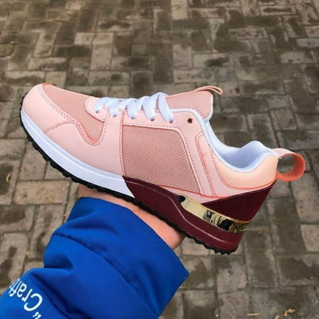 

Women s Fashion Slip On Wedge Sneakers Ladies Breathable Outdoor Casual Shoes Note Please Buy One Or Two Sizes Larger
