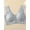 Silver Gray, variant on Super Soft & Comfortable Front Close Bra, Elegant Lace Wireless Push Up Bra, Women's Lingerie & Underwear