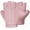 Pink, variant on Women Fingerless Leather Gloves - Driving Motorcycle Biker Gloves - Unlined Half Finger