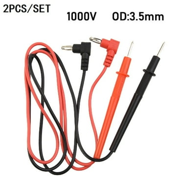 Leke Digital Multimeter Clip Leads Voltmeter Probe Test Cable Wire Pen Terminat 1SET