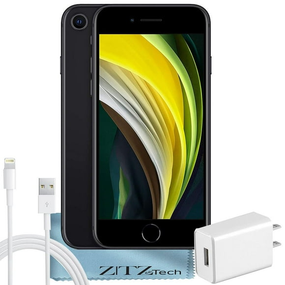 Apple iPhone SE (2nd Gen) 64GB, Black - Fully Unlocked - Certified Refurbished