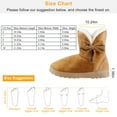 thumbnail image 5 of TeqHome Female Snow Boots with Bowknot Anti-Slip Rubber Base Winter Shoes Mid-Calf Women Snow Shoes(Beige,10), 5 of 5