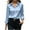 Blue, variant on Kaemgyyd Satin Dress Shirts for Women Fashion Lapel Button Down Silk Shirt Business Casual Long Sleeve Work Blouse