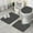 Black Leopard Print-1, variant on Black Leopard Print Bathroom Rugs Sets 3 Piece,Toilet Cover Set,Absorbent Non Slip Bathroom Mats Sets with U-Shaped Contour Rug Toilet Rug Set