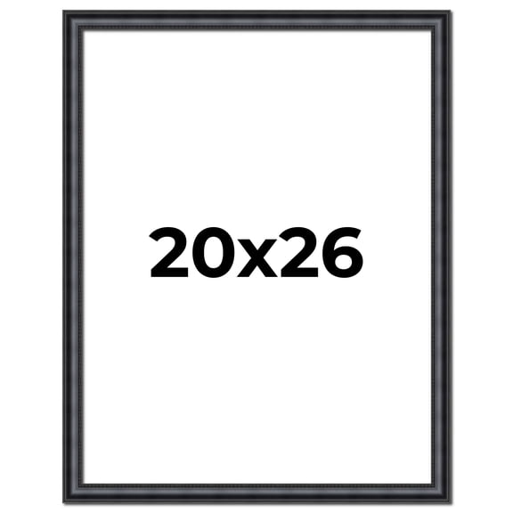 20x26 Frame Black Real Wood Picture Frame Width 1.25 inches | Interior Frame Depth 0.5 inches |