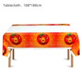 thumbnail image 5 of Heitepabg Halloween Tablecloth, Spider Web Cobweb and Skull Table Cloth, Pumpkin Bat Tablecloths, Scary Themed Waterproof Spillproof Tablecover for Dinner Party Decoration, 71x43", 5 of 8